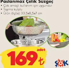 PASLANMAZ ÇELİK SÜZGEÇ